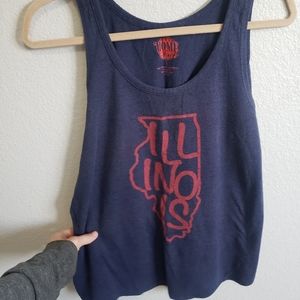 Vintage-looking Illinois tank top, sz L